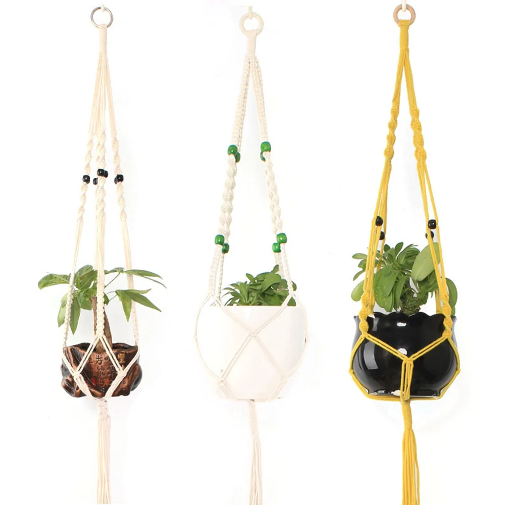 Gardening Flowerpot Net Bag Plant Green Hanging Basket Hanger , Cotton Hemp Rope Hand-Woven Sling Wall Decoration Countyard
Gardening Flowerpot Net Bag Plant Green Hanging Basket Hanger , Cotton Hemp Rope Hand-Woven Sling Wall Decoration Countyard