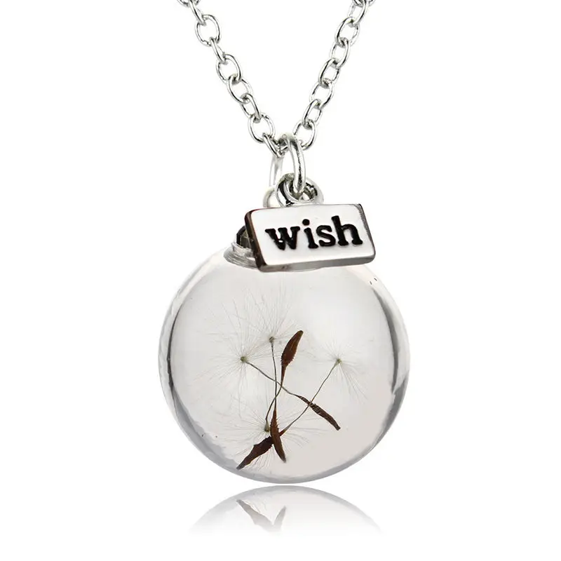 Wish Bottle Necklace Real Natural Dandelion Seeds Water Drop Bottle Botanical Pendant Long Necklaces A Wish For Woman Jewelry
Wish Bottle Necklace Real Natural Dandelion Seeds Water Drop Bottle Botanical Pendant Long Necklaces A Wish For Woman Jewelry