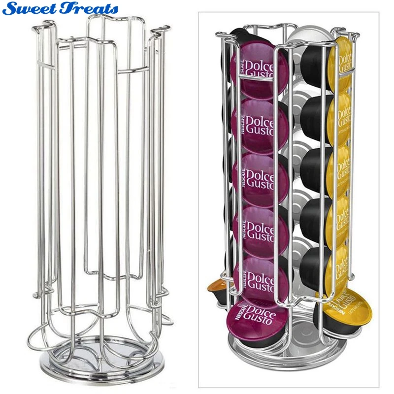 Sweettreats Top Home Solutions Revolving Rotating 24 Capsule Coffee Pod Holder Tower Stand Rack
Sweettreats Top Home Solutions Revolving Rotating 24 Capsule Coffee Pod Holder Tower Stand Rack