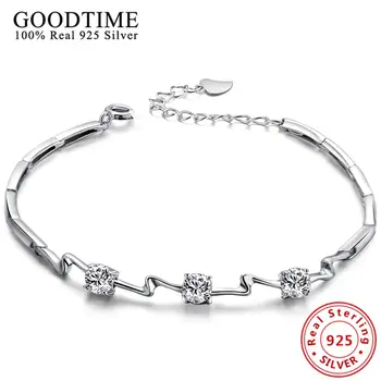 New sterling-silver-jewelry Bracele Solid 925 Silver Bracelets for Women Silver 925 Jewelry AAA Cubic Zirconia Bracelets Bangles
New sterling-silver-jewelry Bracele Solid 925 Silver Bracelets for Women Silver 925 Jewelry AAA Cubic Zirconia Bracelets Bangles