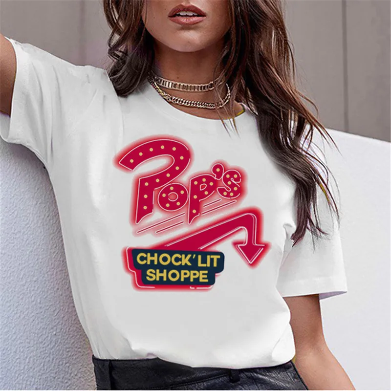 Showtly Riverdale 2018 New Print T shirt women white comic Con Cosplay summer Hip Hop tee Casual soft short sleeve femme top
Showtly Riverdale 2018 New Print T shirt women white comic Con Cosplay summer Hip Hop tee Casual soft short sleeve femme top