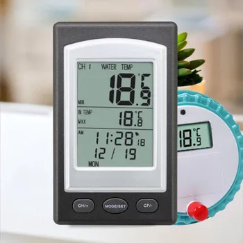 Wireless Pool Thermometer Hot Tub Home Swim Spa Water Temperature Meter Calendar Alarm Clock -40~60C Waterproof Outside Sensor
Wireless Pool Thermometer Hot Tub Home Swim Spa Water Temperature Meter Calendar Alarm Clock -40~60C Waterproof Outside Sensor