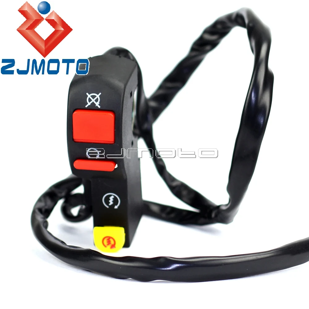 Motocross 7/8" Handlebar Kill Switch 4 Wire Connection Electric Start Switch For Honda XR CRF 50 70 Dirt Pit Bike 70 90 125cc
Motocross 7/8" Handlebar Kill Switch 4 Wire Connection Electric Start Switch For Honda XR CRF 50 70 Dirt Pit Bike 70 90 125cc