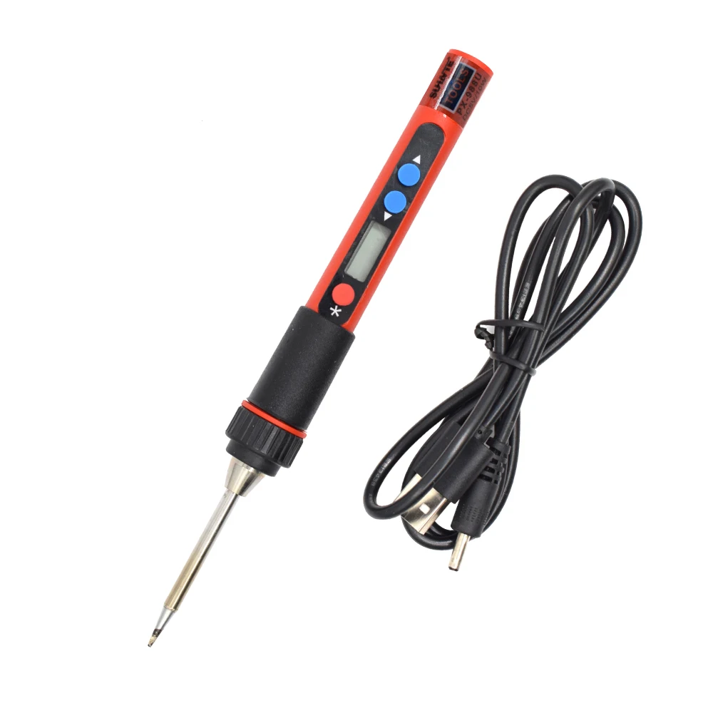Mini Welding Soldering Iron Digital Display Adjustable Temperature Electric Soldering Iron Set USB Cable Electronic Repair Tools
Mini Welding Soldering Iron Digital Display Adjustable Temperature Electric Soldering Iron Set USB Cable Electronic Repair Tools