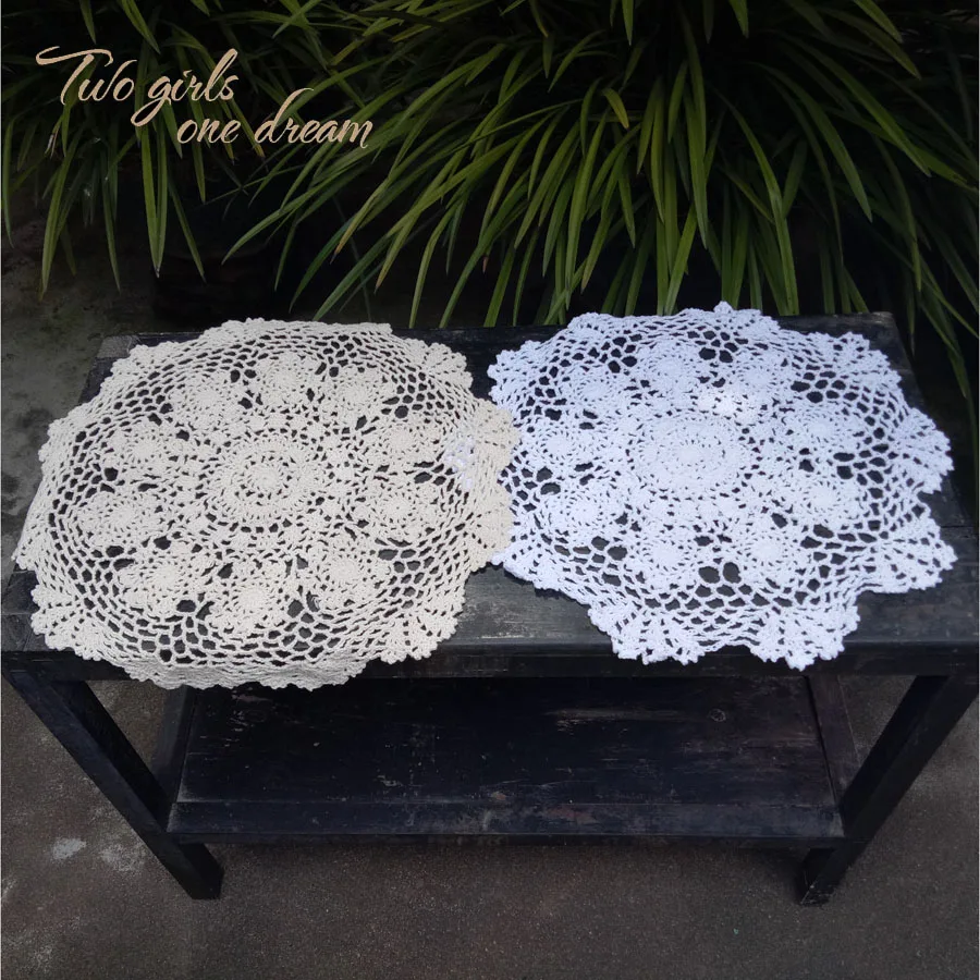 Handmade Crochet Hook Tablecloth Shooting Disc Pad Props Pure Beige White Cotton Decorative Round Table Mat 40-50cm Doily Prop
Handmade Crochet Hook Tablecloth Shooting Disc Pad Props Pure Beige White Cotton Decorative Round Table Mat 40-50cm Doily Prop