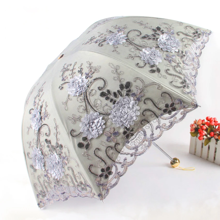 Top-grade Flower Umbrella Mini umbrella rain women Vintage Chinese Elegant Female Lace Umbrellas Embroidery wedding umbrella
Top-grade Flower Umbrella Mini umbrella rain women Vintage Chinese Elegant Female Lace Umbrellas Embroidery wedding umbrella