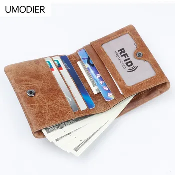 UMODIER Vintage BIFOLD brand leather MEN wallets cowhide zipper SHORT money wallet hasp card holder small coin purse Card Holder
UMODIER Vintage BIFOLD brand leather MEN wallets cowhide zipper SHORT money wallet hasp card holder small coin purse Card Holder