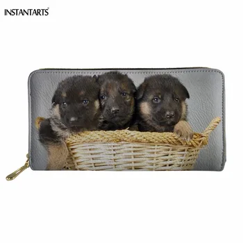 INSTANTARTS Kawaii 3D German Shepherd Printing Woman Man Zipper Long PU Leather Purse Brand Design Waterproof Wallets Card Bags
INSTANTARTS Kawaii 3D German Shepherd Printing Woman Man Zipper Long PU Leather Purse Brand Design Waterproof Wallets Card Bags