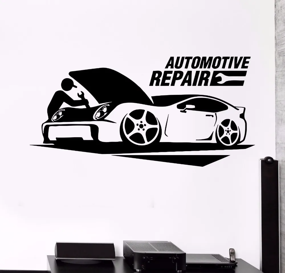 Decal Stickers Brake Service Auto Body Shop Car Repair Vinyl Store Sign Label