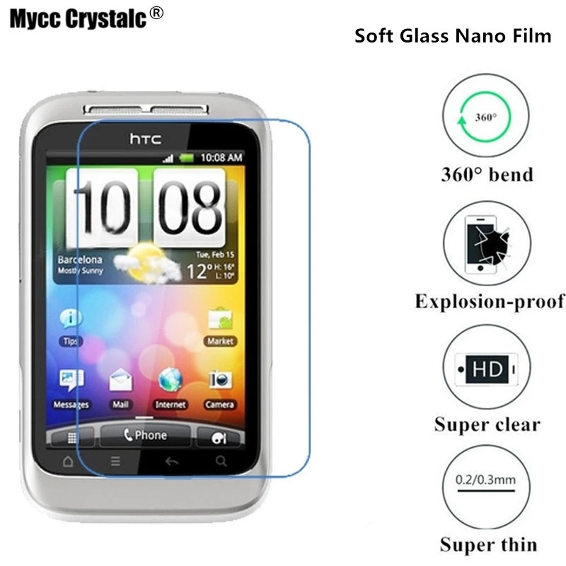 Super thin clear Nano Explosion-proof Screen Protector Soft Glass Film For HTC G13 Wildfire S a510e Protective Film
Super thin clear Nano Explosion-proof Screen Protector Soft Glass Film For HTC G13 Wildfire S a510e Protective Film