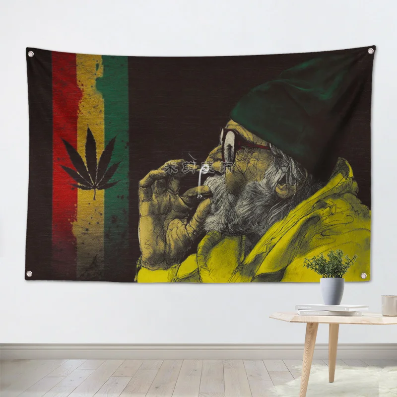 Jamaica Reggae Music Band Team Logo Cloth Poster Banners Four-Hole Flag Dormitory Bedroom Wall Decoration
Jamaica Reggae Music Band Team Logo Cloth Poster Banners Four-Hole Flag Dormitory Bedroom Wall Decoration