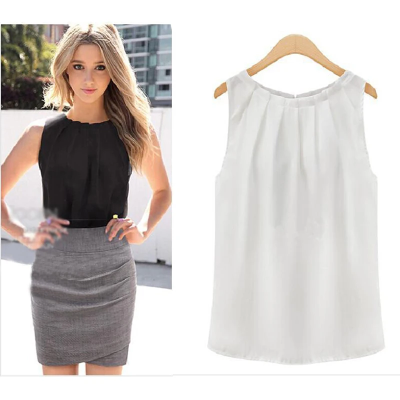 New Tank Tops Women Loose Casual Chiffon Solid Sleeveless Vest All-match Sexy Basic O-neck Tops For Women Female Clothing
New Tank Tops Women Loose Casual Chiffon Solid Sleeveless Vest All-match Sexy Basic O-neck Tops For Women Female Clothing