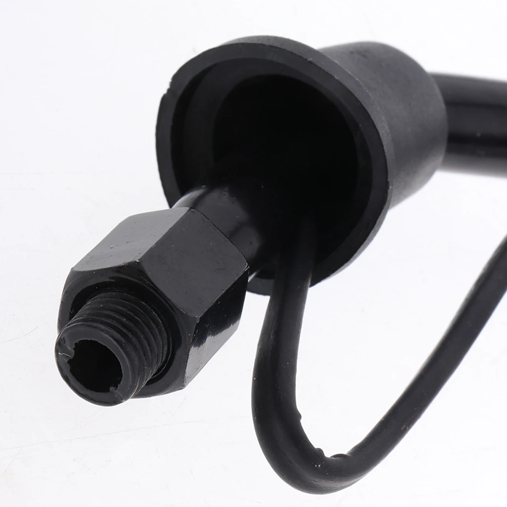 4X Universal 10mm Motorcycle Rearview Side Mirrors LED Turn Signal Red/Black High Toughness and Smooth Surface ABS Shell Glass