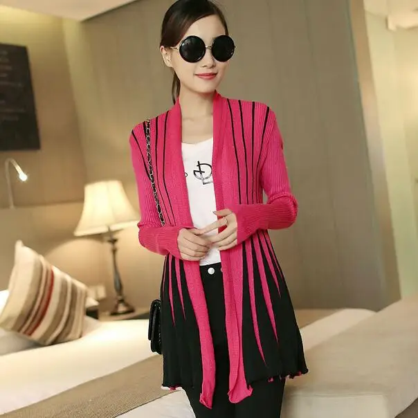 Winter Women Cardigan 2019 Fashion Stripes Print Long Sleeve sweater Slim Shawl Knitting Sweater Cardigan For Female DF728 
Winter Women Cardigan 2019 Fashion Stripes Print Long Sleeve sweater Slim Shawl Knitting Sweater Cardigan For Female DF728