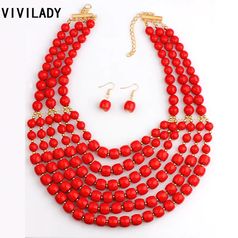 VIVILADY Statement Bib Layers Beads Jewelry Sets Women Handmade Acrylic African Collar Necklace Earrings Anniversary Bridal Gift
VIVILADY Statement Bib Layers Beads Jewelry Sets Women Handmade Acrylic African Collar Necklace Earrings Anniversary Bridal Gift