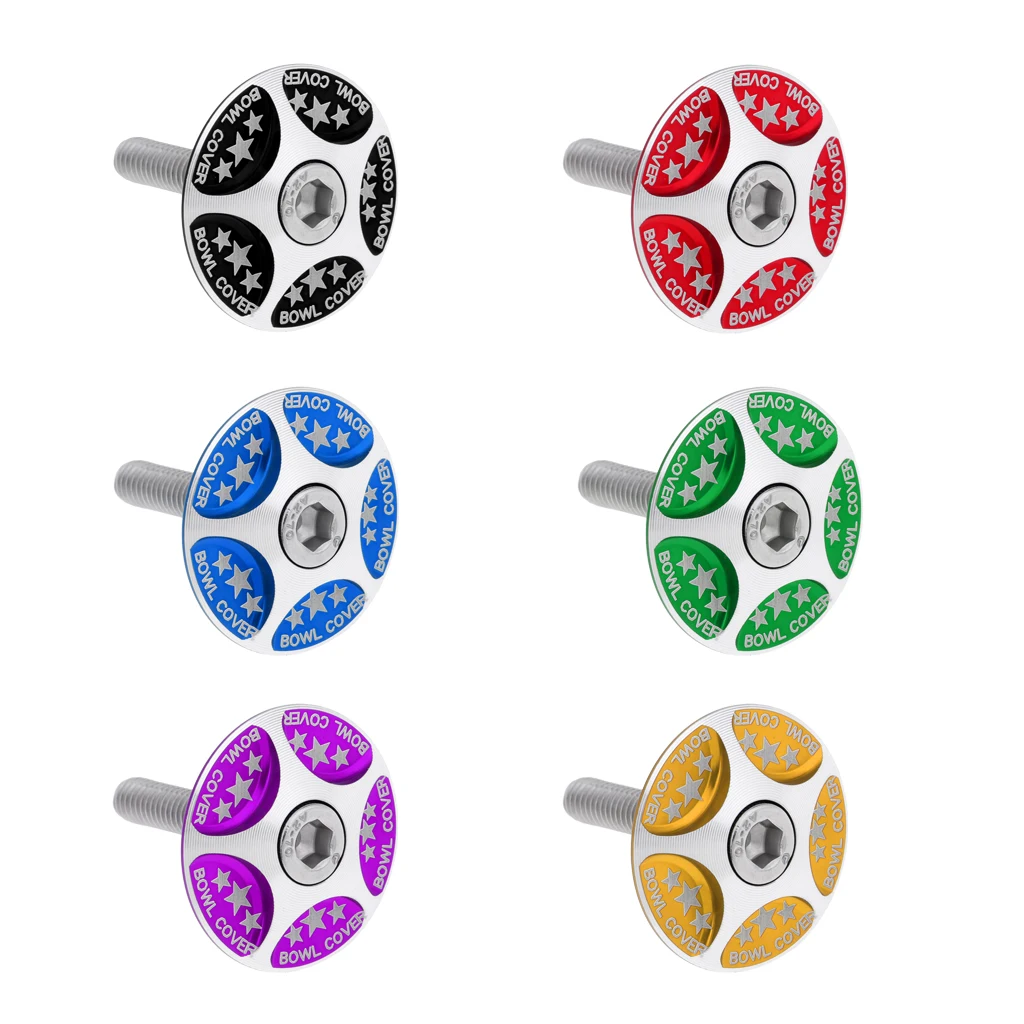 Stars Designer Headset Stem Cap Cover with M6 Bolt for for 28.6mm Bike Bicycle Fork
Stars Designer Headset Stem Cap Cover with M6 Bolt for for 28.6mm Bike Bicycle Fork