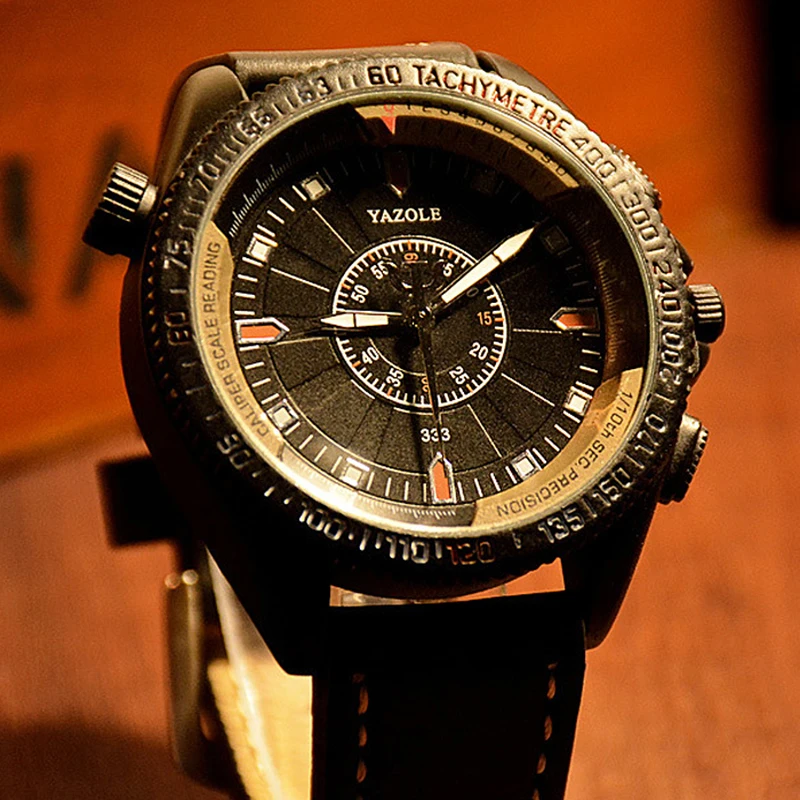 Мужские часы YAZOLE 2020 мужские топового бренда роскошные светящиеся спортивные |