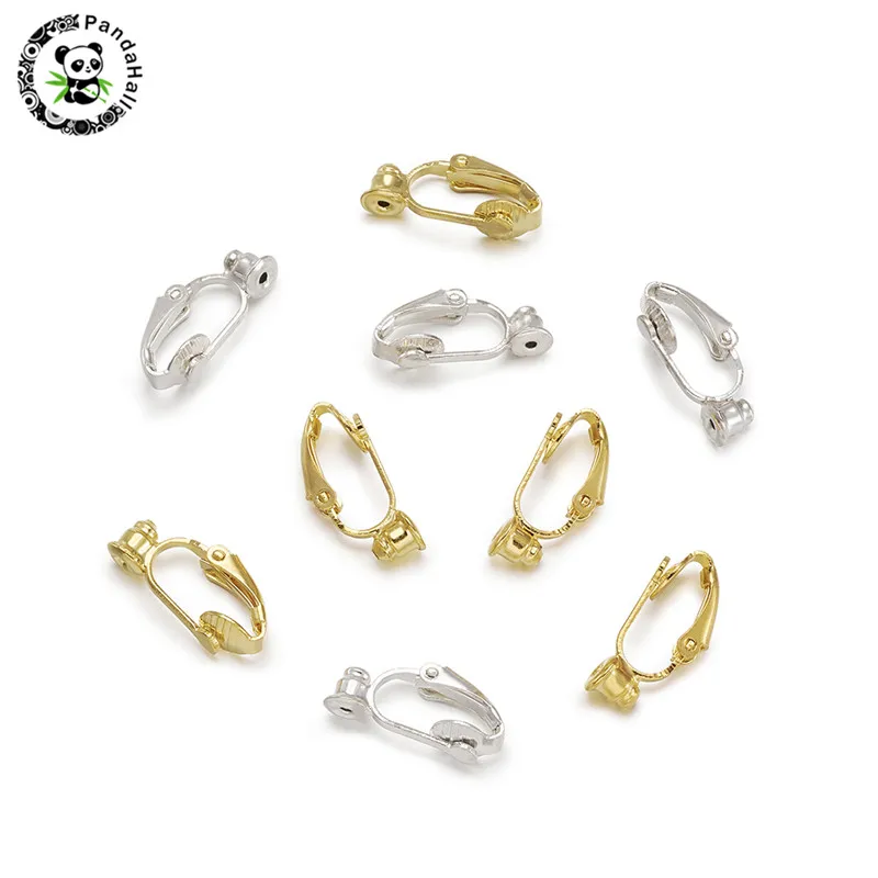 pandahall 1Set Brass Clip On Earring Converter for Jewelry Earring Findings Non-Pierced Component Silver Color 19x6x9mm Hole1mm
pandahall 1Set Brass Clip On Earring Converter for Jewelry Earring Findings Non-Pierced Component Silver Color 19x6x9mm Hole1mm
