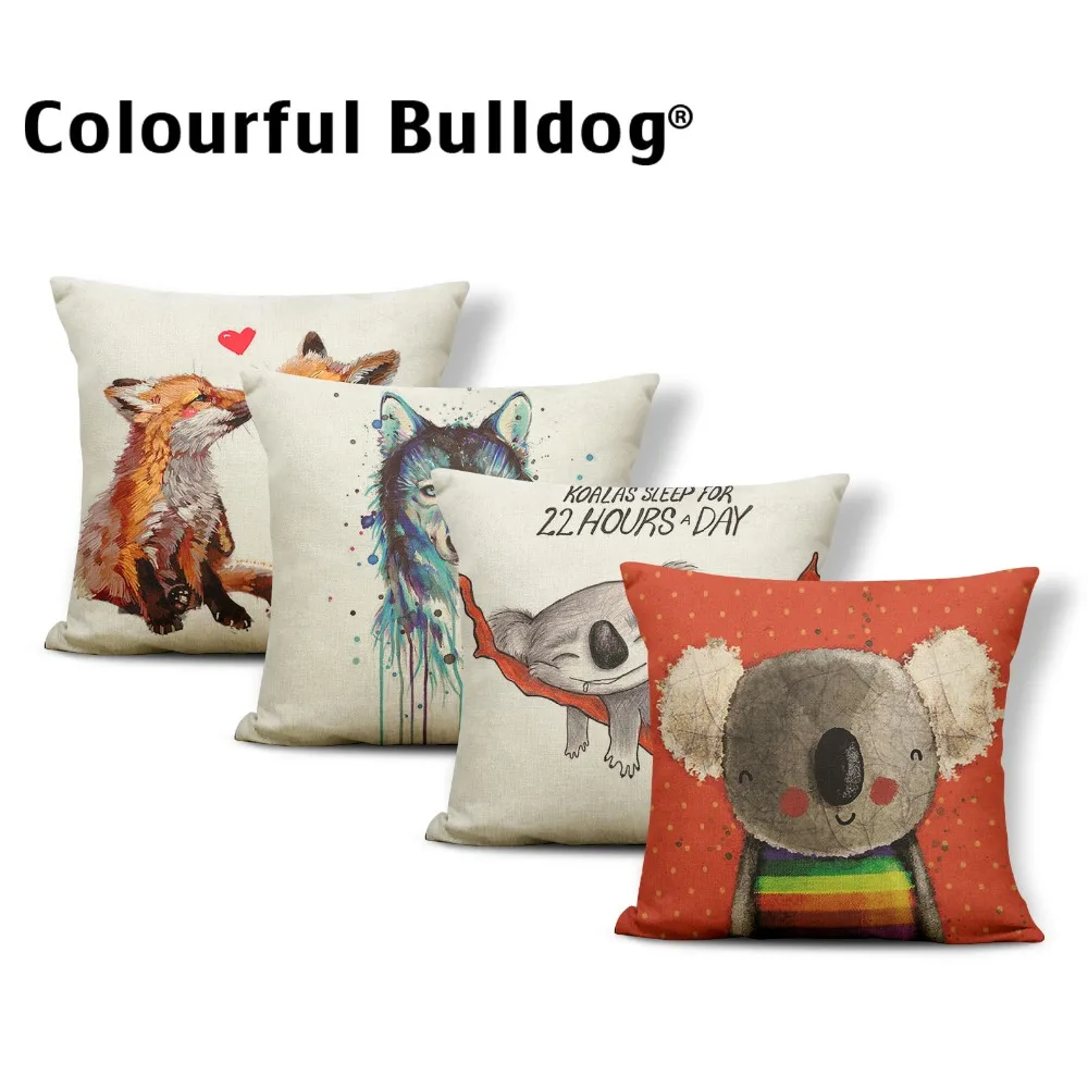 Animal Wolf Cushion Cover Word Flowers Pillowcase Fox Chic Car Nap Mat Geometry Stripe Throw Pillows Koala Red 45*45 Linen Photo
Animal Wolf Cushion Cover Word Flowers Pillowcase Fox Chic Car Nap Mat Geometry Stripe Throw Pillows Koala Red 45*45 Linen Photo