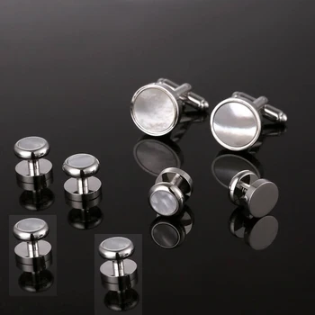 Drop Shipping VAGULA Sea Shell Cufflinks Collar Studs 8pcs set AAA Quality tuxedo Cuff Links Men Jewelry 533
Drop Shipping VAGULA Sea Shell Cufflinks Collar Studs 8pcs set AAA Quality tuxedo Cuff Links Men Jewelry 533