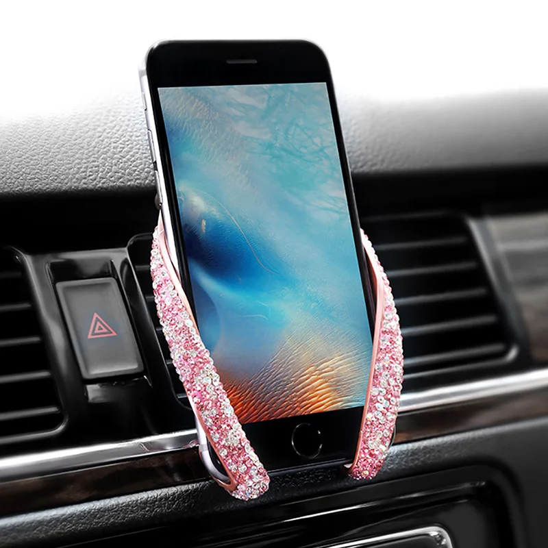 Universal Car Phone Holder Air Vent Mount Clip Bling Rhinestone Car Cell Phone Holder For Mobile Smartphone Stand Car Accessory
Universal Car Phone Holder Air Vent Mount Clip Bling Rhinestone Car Cell Phone Holder For Mobile Smartphone Stand Car Accessory