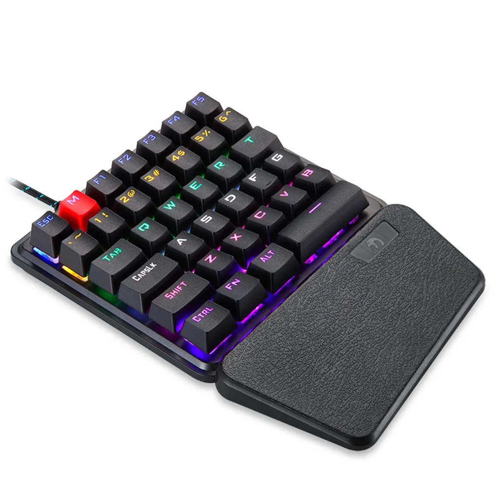 VOBERRY For K106 Wired 36-key Mechanical USB Ergonomic single-handed Keyboard Game Keyboard And Keyboard Portable
VOBERRY For K106 Wired 36-key Mechanical USB Ergonomic single-handed Keyboard Game Keyboard And Keyboard Portable