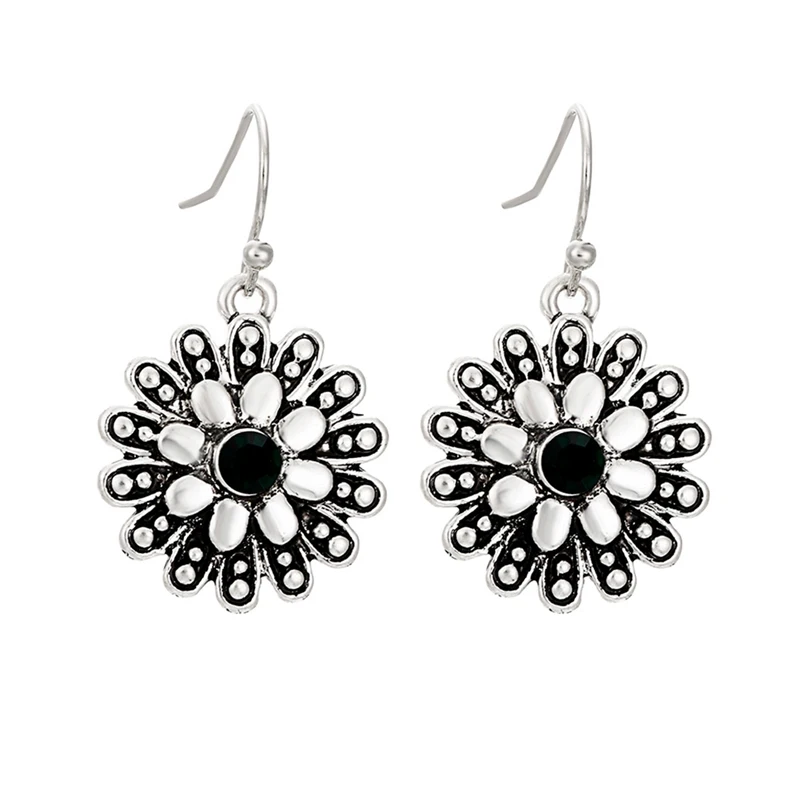 Fashion Flower Drop Earrings For Women 2018 New Vintage Antique Silver Color Carved Crystal Drop Statement Earrings Jewelry
Fashion Flower Drop Earrings For Women 2018 New Vintage Antique Silver Color Carved Crystal Drop Statement Earrings Jewelry