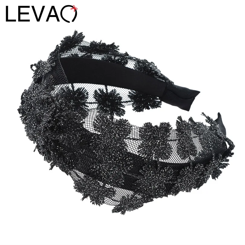 LEVAO New Fashion Solid Color Wide-brimmed Lace Flowers Wide Headband Hair Band Headwear Bezel Hair Accessories For Women Girls
LEVAO New Fashion Solid Color Wide-brimmed Lace Flowers Wide Headband Hair Band Headwear Bezel Hair Accessories For Women Girls