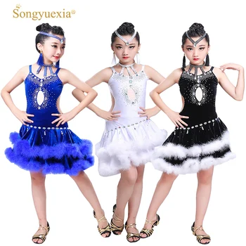 SONGYUEXIA Girls Latin Dance Dress Kids Dance Costume Skirt Tutu Dress Backless Competition Dress 4colors Latin Leotard 
SONGYUEXIA Girls Latin Dance Dress Kids Dance Costume Skirt Tutu Dress Backless Competition Dress 4colors Latin Leotard