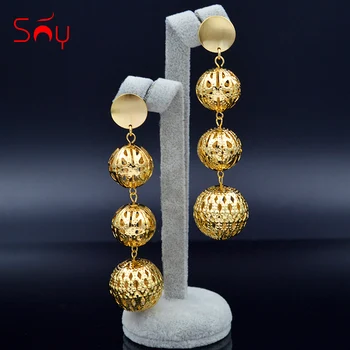 Sunny Jewelry Romantic Jewelry Ball Earrings Long Drop Dangle Earrings Big Round Earrings For Women Girls Gift For Party Wedding
Sunny Jewelry Romantic Jewelry Ball Earrings Long Drop Dangle Earrings Big Round Earrings For Women Girls Gift For Party Wedding