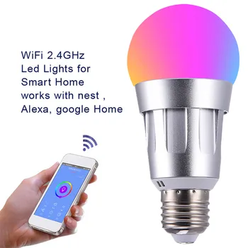 LED Light 7W Wifi RGB Smart Bulb Colorful Bulb Light Bluetooth Control Lamps LED Mudando a Cor RGB Magic Light Bulb Lamp
LED Light 7W Wifi RGB Smart Bulb Colorful Bulb Light Bluetooth Control Lamps LED Mudando a Cor RGB Magic Light Bulb Lamp