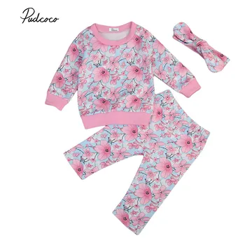 Newborn Infant Baby Girls Clothes Set Pnk Flower Long Sleeve Autumn Winter Tops Pants Headband Girl Clothing Outfits 3Pcs
Newborn Infant Baby Girls Clothes Set Pnk Flower Long Sleeve Autumn Winter Tops Pants Headband Girl Clothing Outfits 3Pcs
