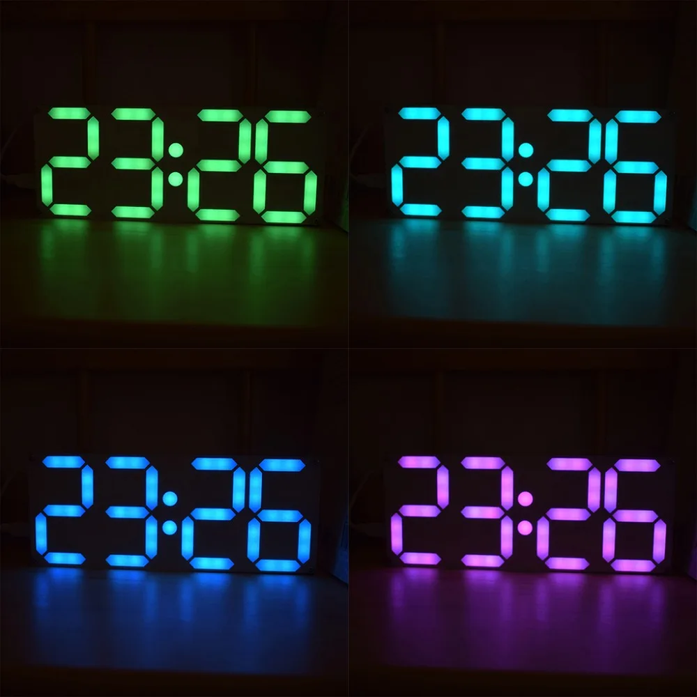 Large Rainbow Color Digital Tube DS3231 Clock DIY Kit With Customizable Colors
Large Rainbow Color Digital Tube DS3231 Clock DIY Kit With Customizable Colors