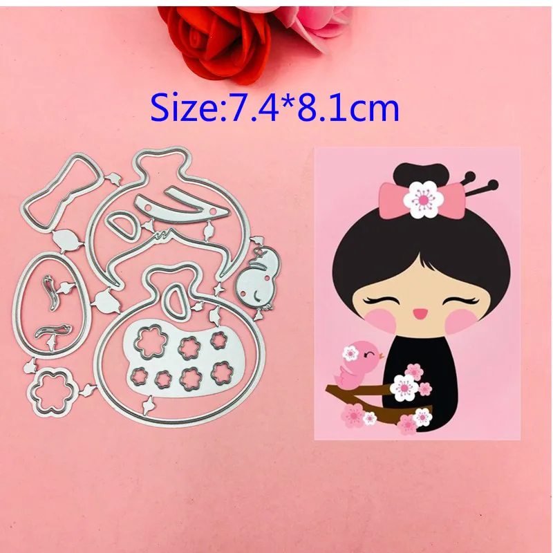 1pcs sakura girl metal Cutting Die+2PCS carft Tag Stencils for DIY Scrapbooking/photo album Decorative Embossing DIY Paper Cards
1pcs sakura girl metal Cutting Die+2PCS carft Tag Stencils for DIY Scrapbooking/photo album Decorative Embossing DIY Paper Cards