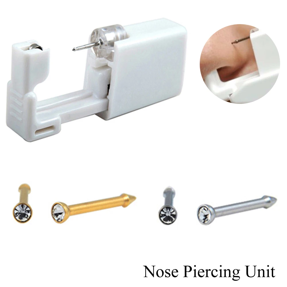 1Pieces Disposable No Pain Safety Sterile Ear Nose lip Piercing Unit Tool Stud Body 2mm Gem Nose Stud Piercing Machine
1Pieces Disposable No Pain Safety Sterile Ear Nose lip Piercing Unit Tool Stud Body 2mm Gem Nose Stud Piercing Machine