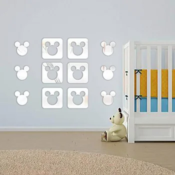 12Pcs/lot Acrylic Mirror Stickers Square Cut Out Cartoon Mickey Mouse Wall Decal For Kindergarten Baby Children's Room Decor
12Pcs/lot Acrylic Mirror Stickers Square Cut Out Cartoon Mickey Mouse Wall Decal For Kindergarten Baby Children's Room Decor