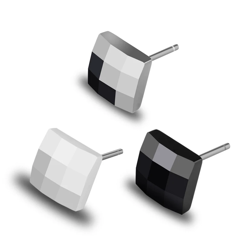 New Fashion 2 pcs Square Shape Stud Earrings Prism Design Allergy Free Silver/Black/White Three Colors Free Shipping
New Fashion 2 pcs Square Shape Stud Earrings Prism Design Allergy Free Silver/Black/White Three Colors Free Shipping