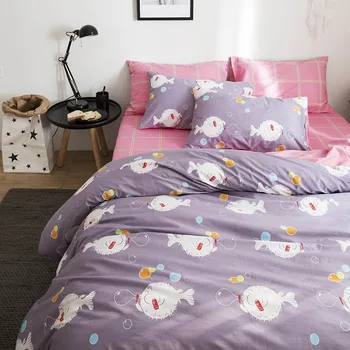 SongKAum New Fish Pink Purple 4pcs Duvet Cover Set Quilt Set Silk Quilt Duvet Twin Queen King Size Bedding Set Kids Adult 
SongKAum New Fish Pink Purple 4pcs Duvet Cover Set Quilt Set Silk Quilt Duvet Twin Queen King Size Bedding Set Kids Adult