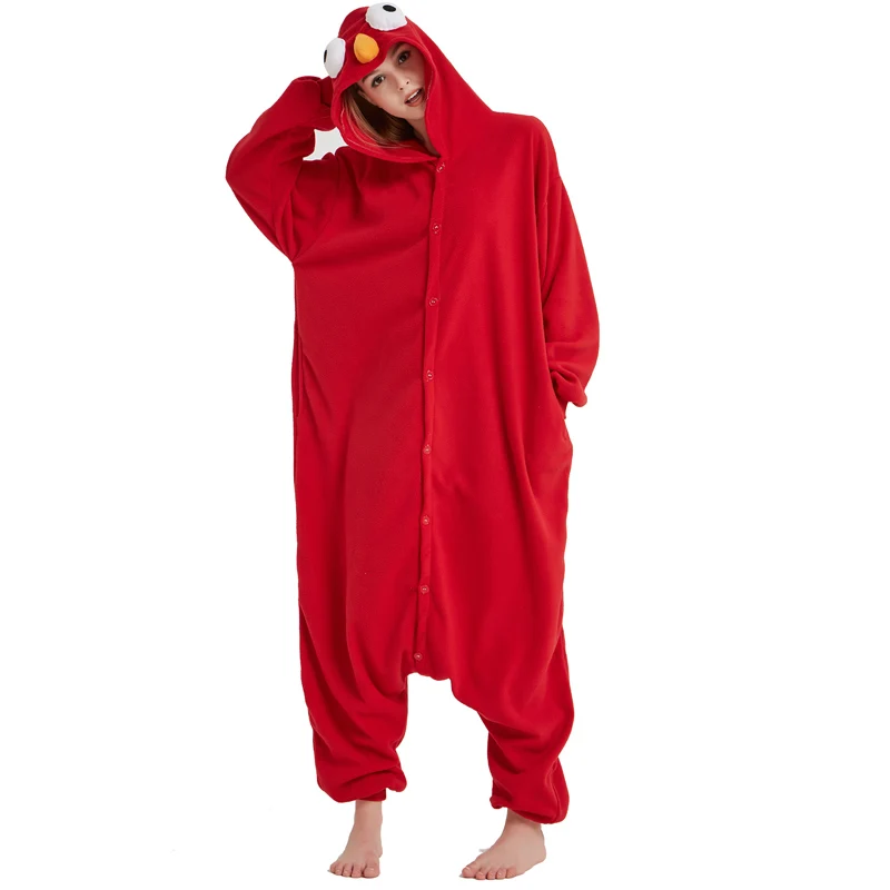 Hot Red Adult Sesame Street Elmo Kigurumi Cartoon Cookie Monster Pajamas Party Bodysuit Cosplay Sleepwear Halloween Custome
Hot Red Adult Sesame Street Elmo Kigurumi Cartoon Cookie Monster Pajamas Party Bodysuit Cosplay Sleepwear Halloween Custome