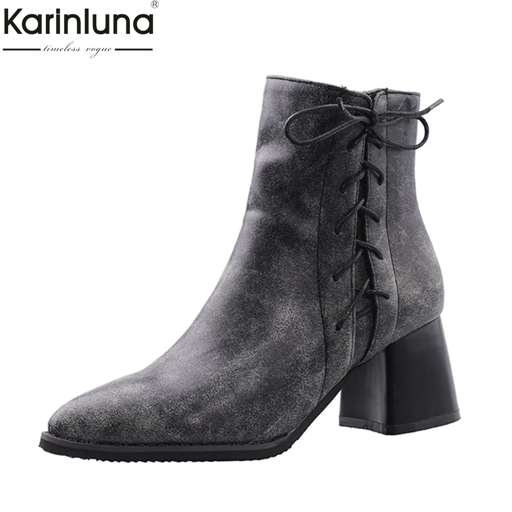 Women's 2019 Big Size 32-48 Fashion Add Fur Autumn Winter Ankle Boots Women Shoes Zip Up Square Heels Shoes Woman Boots
Women's 2019 Big Size 32-48 Fashion Add Fur Autumn Winter Ankle Boots Women Shoes Zip Up Square Heels Shoes Woman Boots