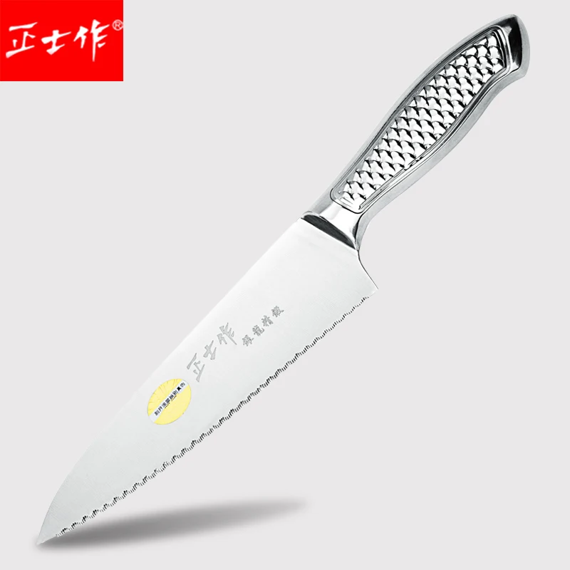Free Shipping ZSZ 5Cr15Mov Stainless Steel Kitchen Frozen Meat Vegetable Cutter Serrated Chef Slicing Household Cooking Knives
Free Shipping ZSZ 5Cr15Mov Stainless Steel Kitchen Frozen Meat Vegetable Cutter Serrated Chef Slicing Household Cooking Knives