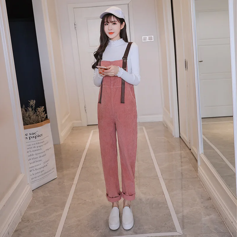 Maternity Women Pants Spring Autumn Corduroy Jumpsuits Casual Rompers Adjustable Waist Bib Pants Pregnancy Belly Care Trousers
Maternity Women Pants Spring Autumn Corduroy Jumpsuits Casual Rompers Adjustable Waist Bib Pants Pregnancy Belly Care Trousers