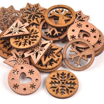 25pcs Tree/snowflake/heart Christmas Wood Decoration Scrapbooking 30mm Wooden Craft Supplies Handmade Accessories m1678
25pcs Tree/snowflake/heart Christmas Wood Decoration Scrapbooking 30mm Wooden Craft Supplies Handmade Accessories m1678