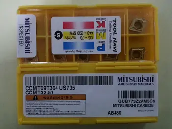 10PCS CARBIDE INSERT CCMT09T304 US735