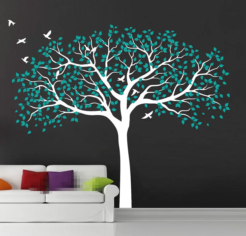 210*250cm Large Nursery Tree Wall Stickers Vinyl Decal Art Mural Removable TV Background Muraux Wallpaper D472 | Дом и сад