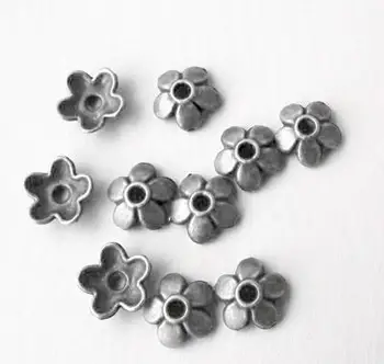 Antique Silver Tibetan Style Zinc Alloy Flower Bead Caps, Lead Free,Cadmium Free and Nickel Free, 6.5x3mm, Hole: 1mm
Antique Silver Tibetan Style Zinc Alloy Flower Bead Caps, Lead Free,Cadmium Free and Nickel Free, 6.5x3mm, Hole: 1mm