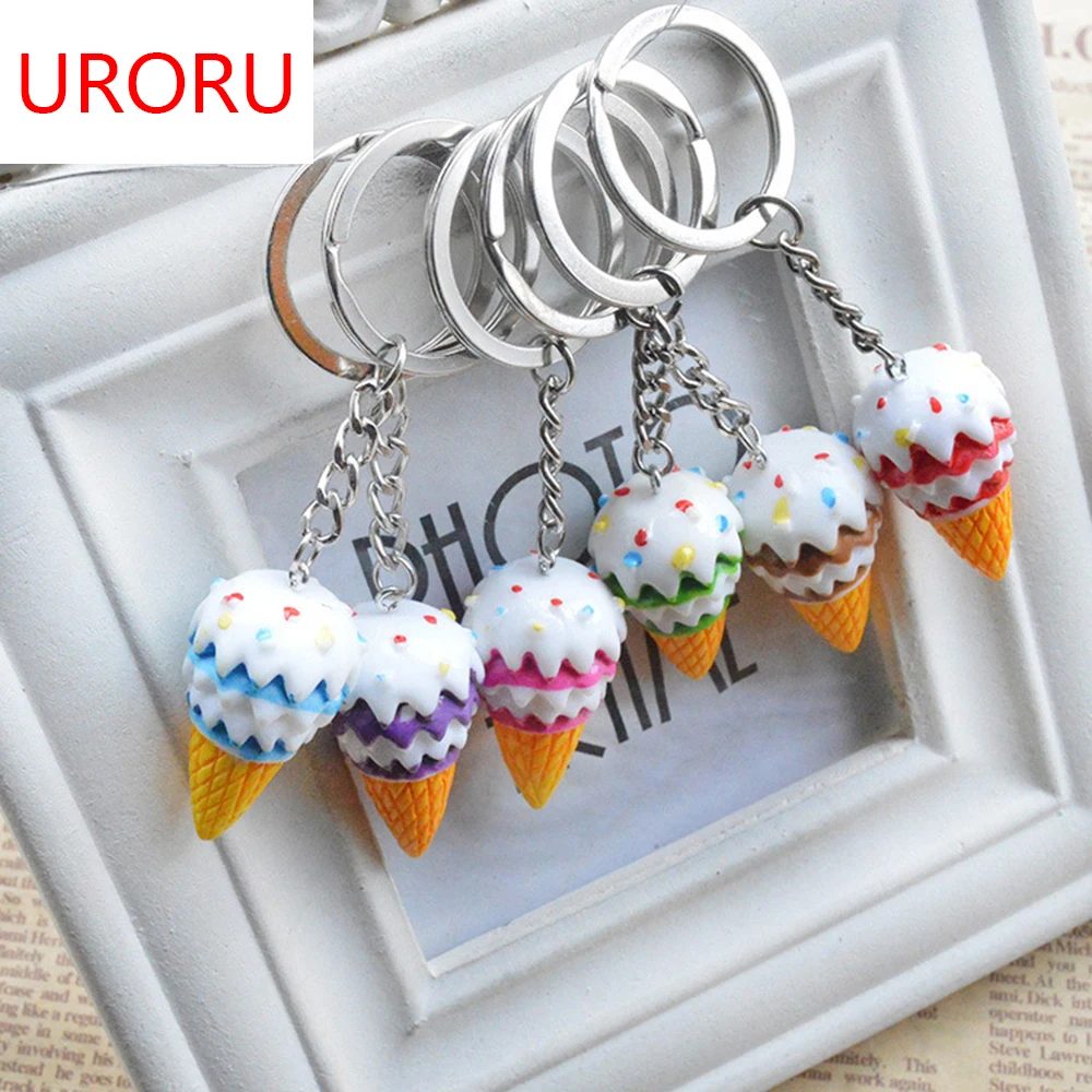 URORU 2018 Popular 1 Piece Cute key ring Style keyring Ice cream Charm Mobile Phone Strap Keychain bag Pendant Random Color
URORU 2018 Popular 1 Piece Cute key ring Style keyring Ice cream Charm Mobile Phone Strap Keychain bag Pendant Random Color