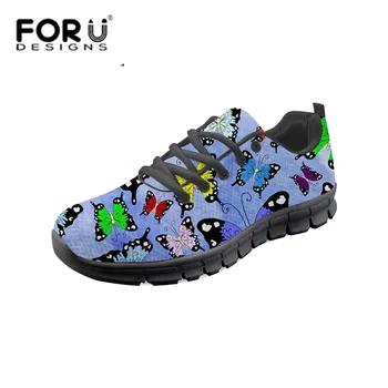 FORUDESIGNS Fashion Women Cute Animal Butterflies Printing Flats Breathable Mesh Sneakers for Students Lightweight Walking Shoes
FORUDESIGNS Fashion Women Cute Animal Butterflies Printing Flats Breathable Mesh Sneakers for Students Lightweight Walking Shoes