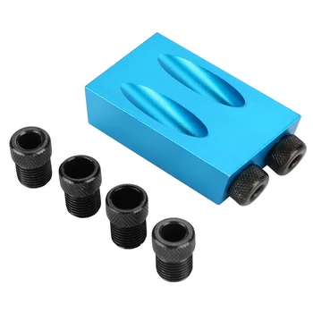15 Degree Woodwork Guide Oblique Hole Positioner 6/8/10mm Woodwork Locator Blue Drill Bit Set For DIY Carpentry Tools
15 Degree Woodwork Guide Oblique Hole Positioner 6/8/10mm Woodwork Locator Blue Drill Bit Set For DIY Carpentry Tools