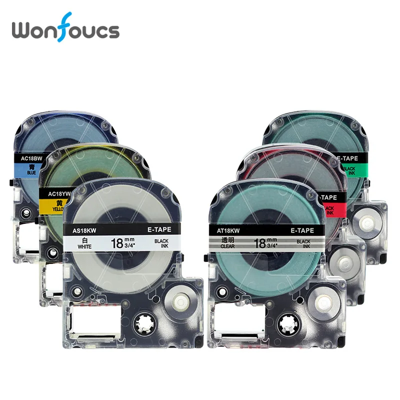 Compatible 18mm Epson Kimji Label Tapes ST18KW SS18KW SC12RW SC18YW SC18GW SC18BW Printer Cartridge For LabelWorks LW700 SR230C
Compatible 18mm Epson Kimji Label Tapes ST18KW SS18KW SC12RW SC18YW SC18GW SC18BW Printer Cartridge For LabelWorks LW700 SR230C
